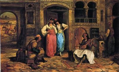 unknow artist Arab or Arabic people and life. Orientalism oil paintings 597 China oil painting art